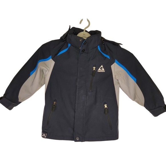 Gerry Weber Other - GERRY Hooded Ski Jacket Youth XS 5/6 Navy Blue Gray Snow Winter Cold‎ Coat